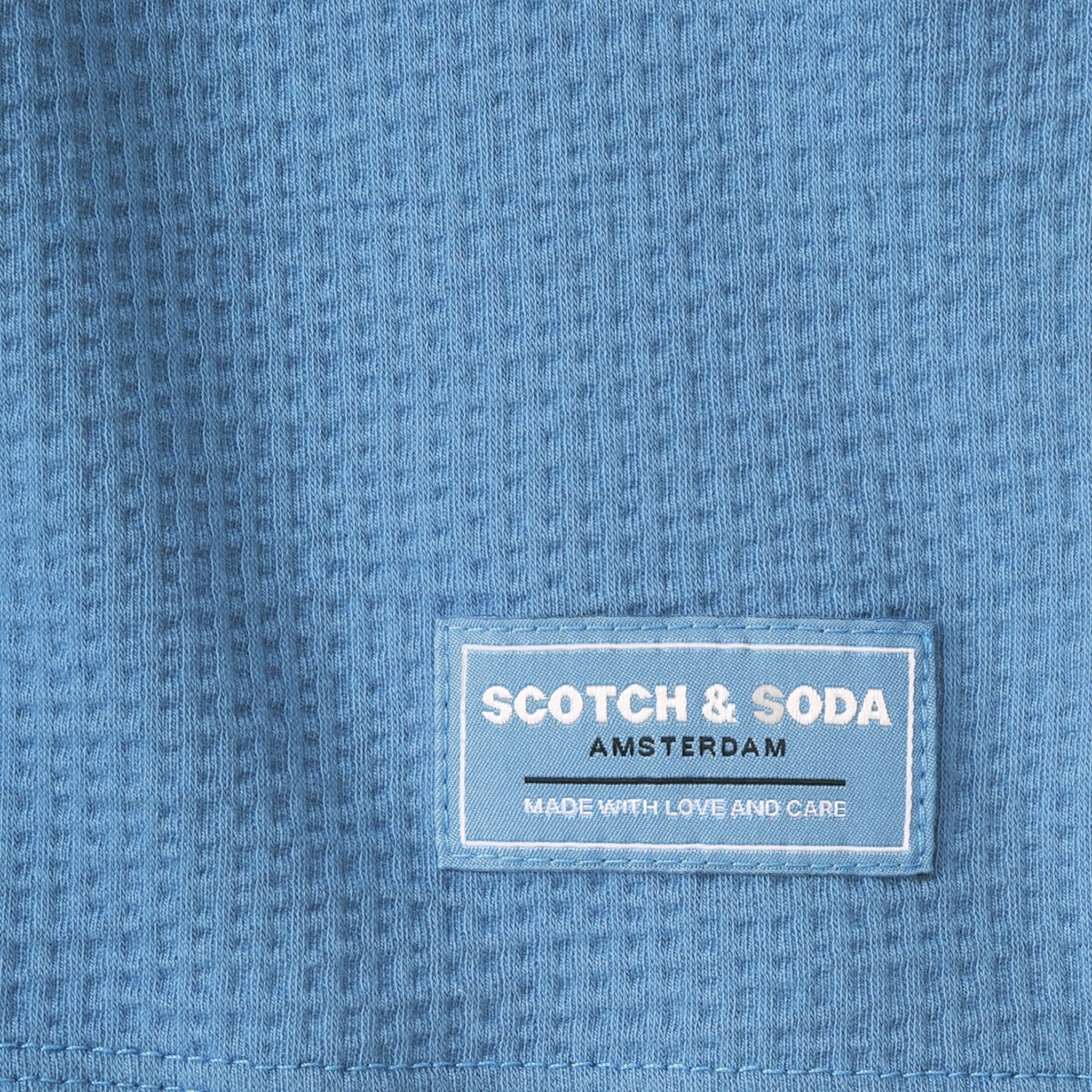 Scotch & Soda Amsterdam Playera para Caballero Azul Grande