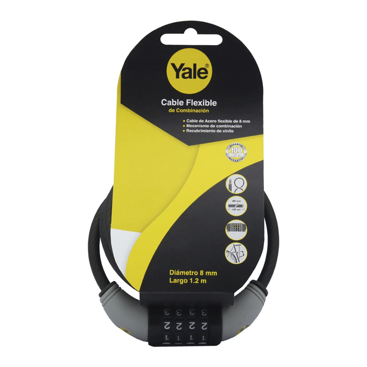Yale, Cable Flexible de Combinación 8x1200 mm