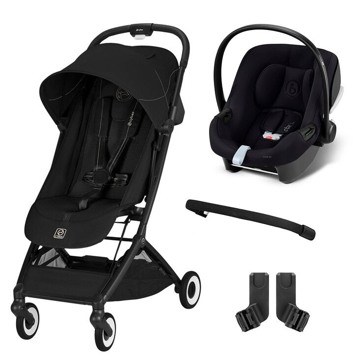Cybex Carriola Orfeo y Autoasiento Aton Negro Cybex Carriola Orfeo y Autoasiento Aton Negro