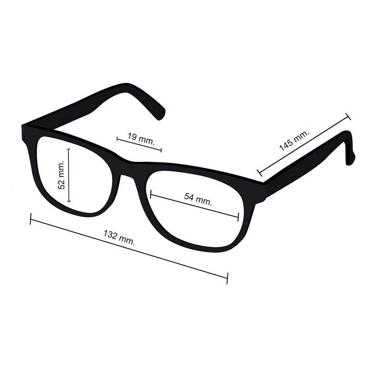 Aeropostale VAE.AE019.0BLK.54 Armazón Oftálmico