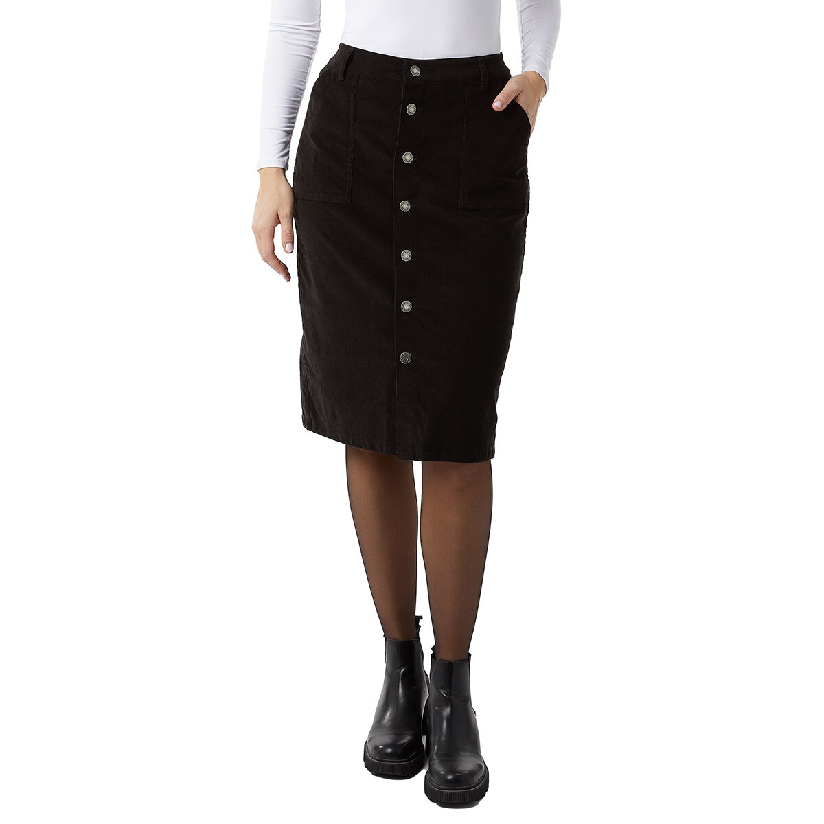 32 Degrees Heat Falda para Dama Negro Extra Grande