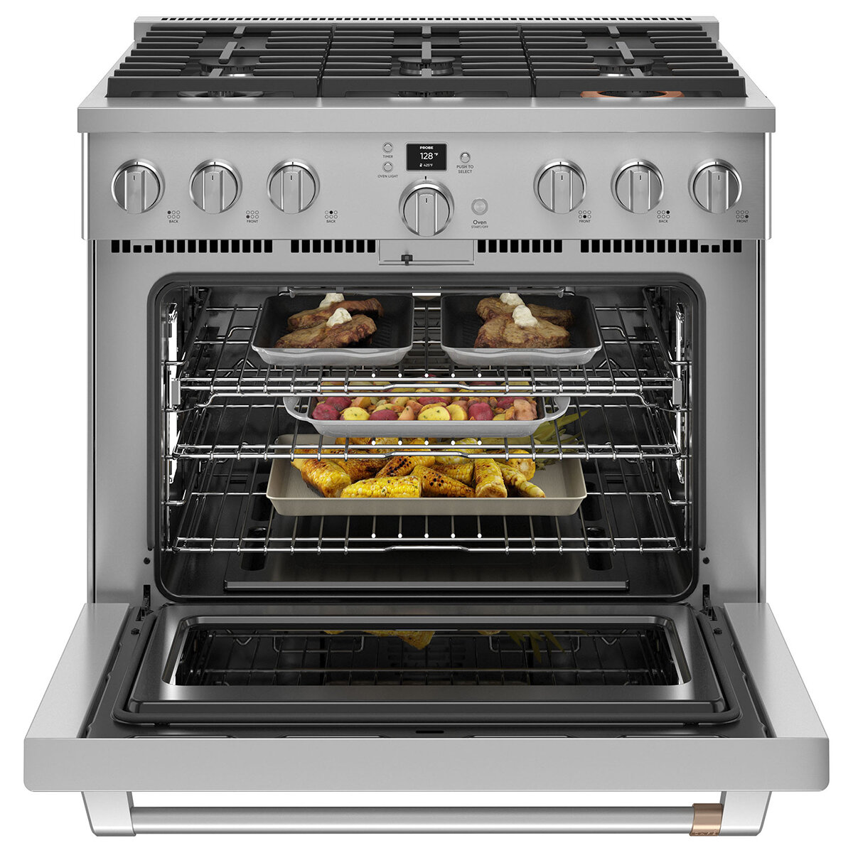 Café Estufa de Gas 90cm Color Gris