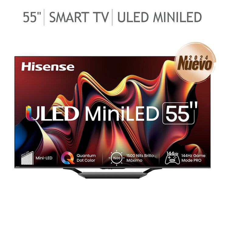 Hisense Pantalla 55" ULED Miniled 4K Google TV