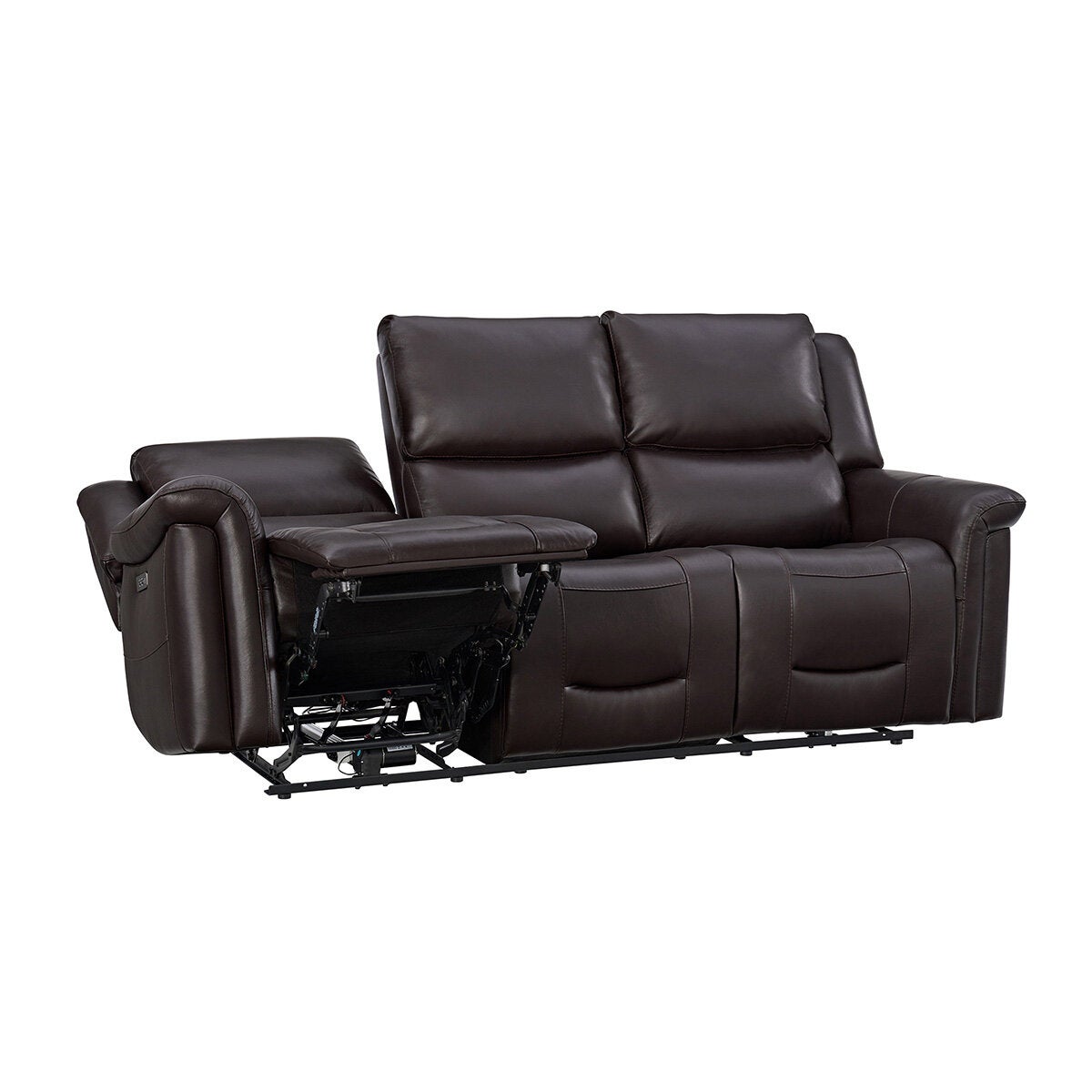 Gilman Creek, Alba, Sofá Reclinable de Piel con Sistema Eléctrico y Reposacabezas Eléctricos Gilman Creek, Alba, Sofá Reclinable de Piel con Sistema Eléctrico y Reposacabezas Eléctricos