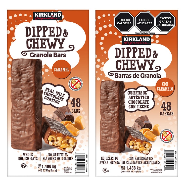 Barras de Granola Dipped & Chewy Kirkland Signature 48 piezas Costco