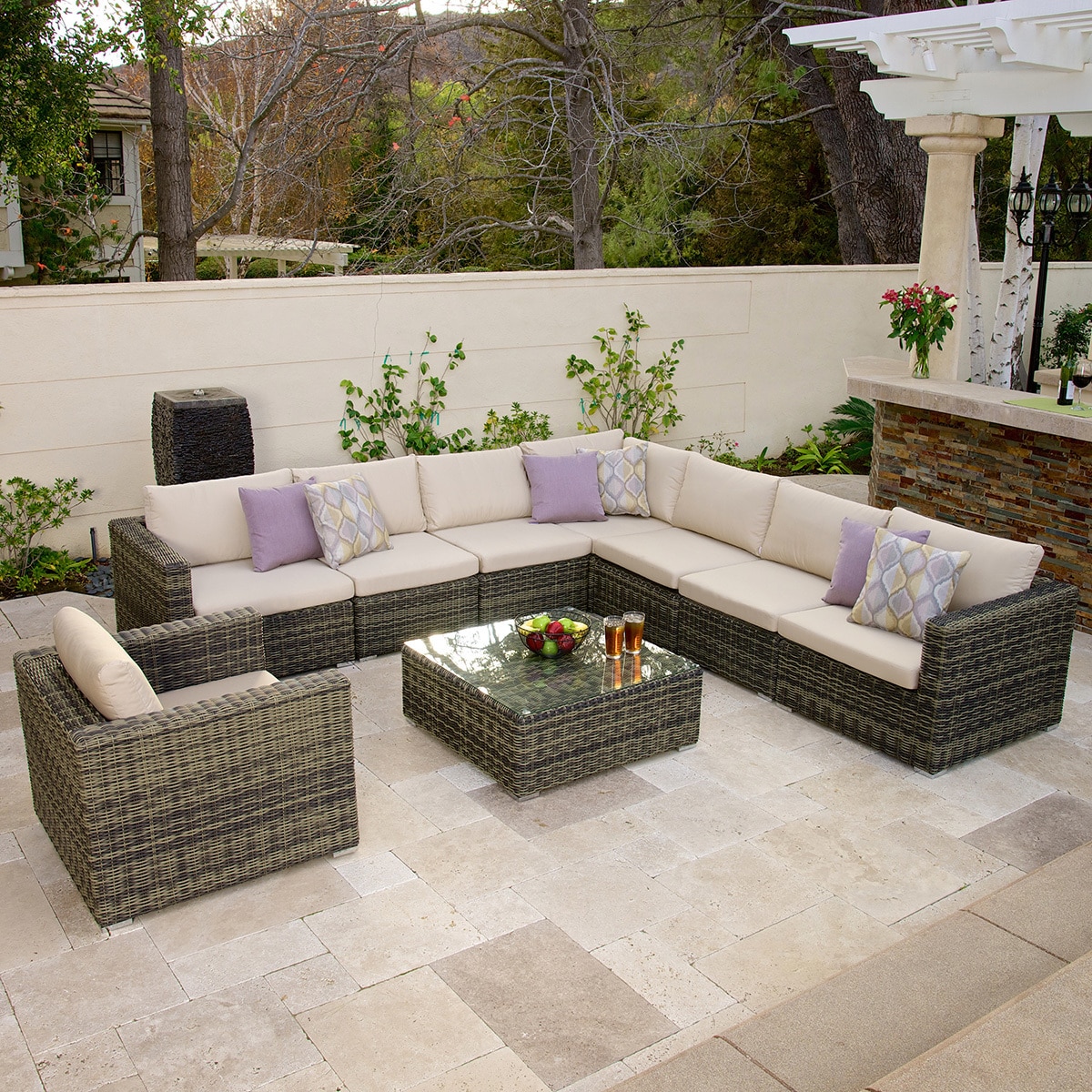 Malaga sala de patio de 9 piezas Costco Mexico