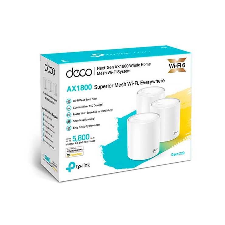 TP-Link Deco X20 (3-pack) Sistema en Malla Wi-Fi