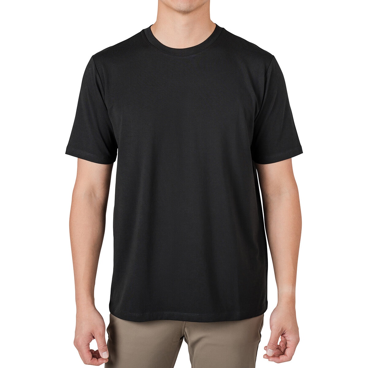 Rough Dress Playera para Caballero Negro cuello redondo Mediana