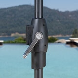 SunVilla, Sombrilla Redonda de 3m con Luz Solar LED, Color Beige