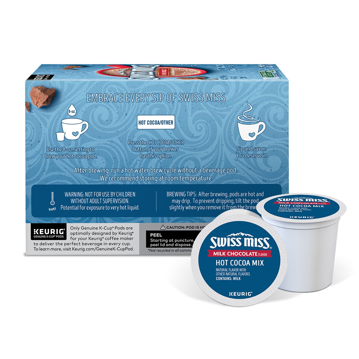 Keurig, Chocolate Swiss Miss, 60 cápsulas K-Cup