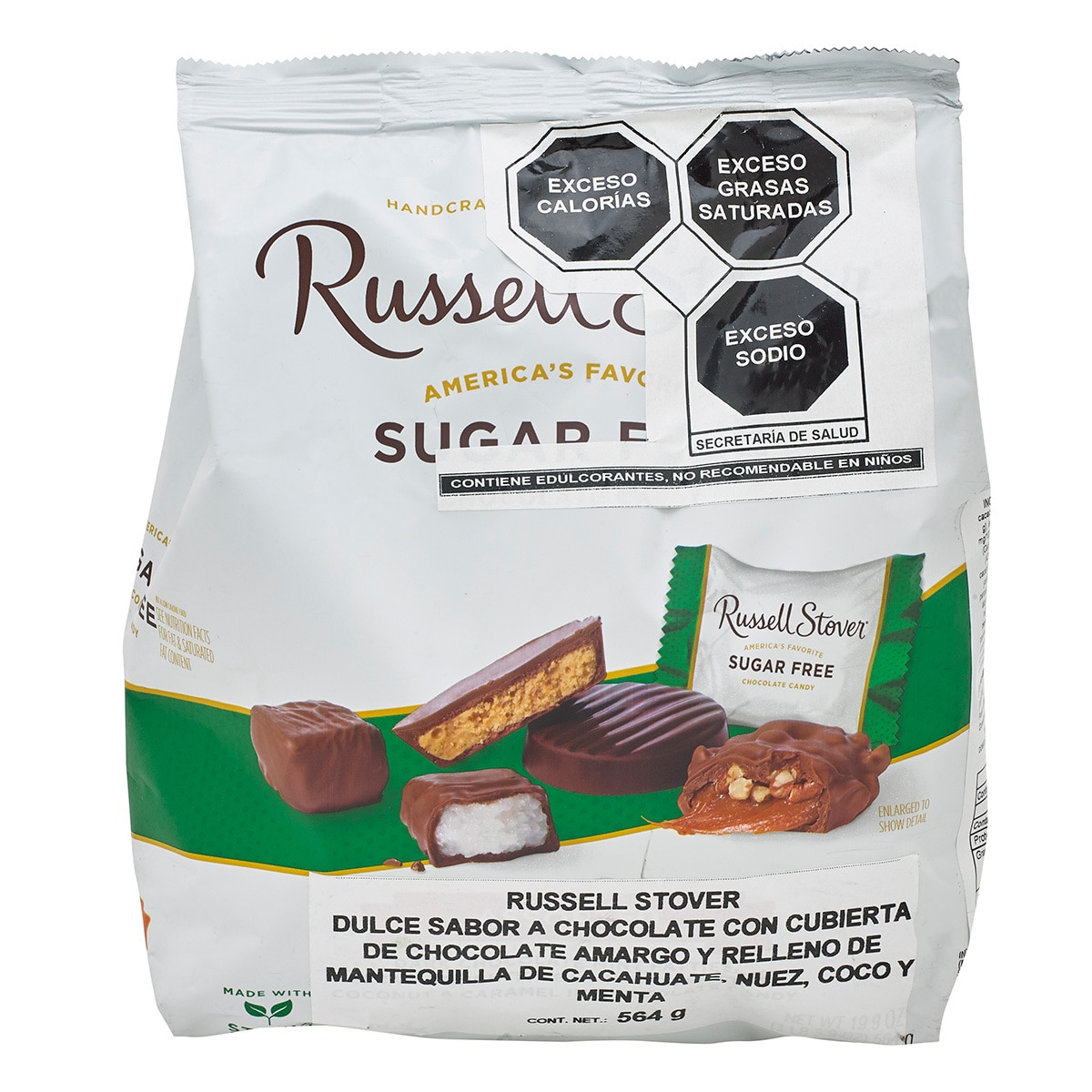 Chocolate sin Azúcar Russell Stover 564g Costco México