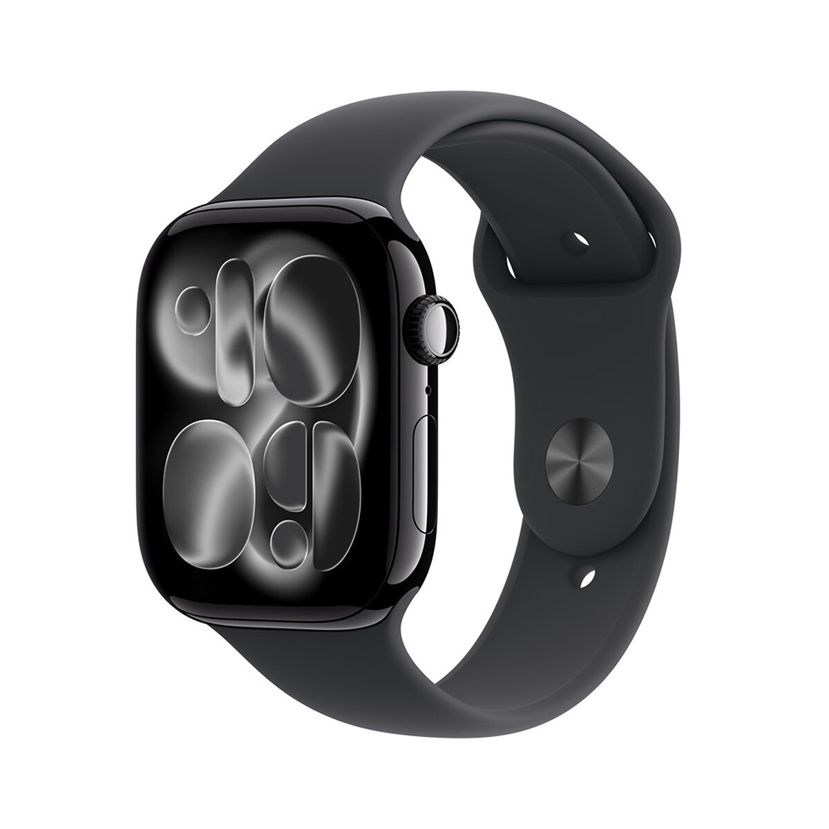 Apple Watch Series 11 (GPS) 46mm Aluminio Negro Azabache + Correa Deportiva Negra - Talla M/L