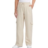 Chalc Industry Pantalones de Lino para Dama café grande