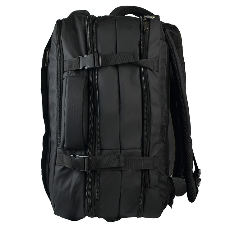 Perfect Choice Mochila Expandible para Viaje Defensi Negro