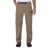 BC Clothing Pantalón Convertible para Caballero café Chica (28-30) largo 30