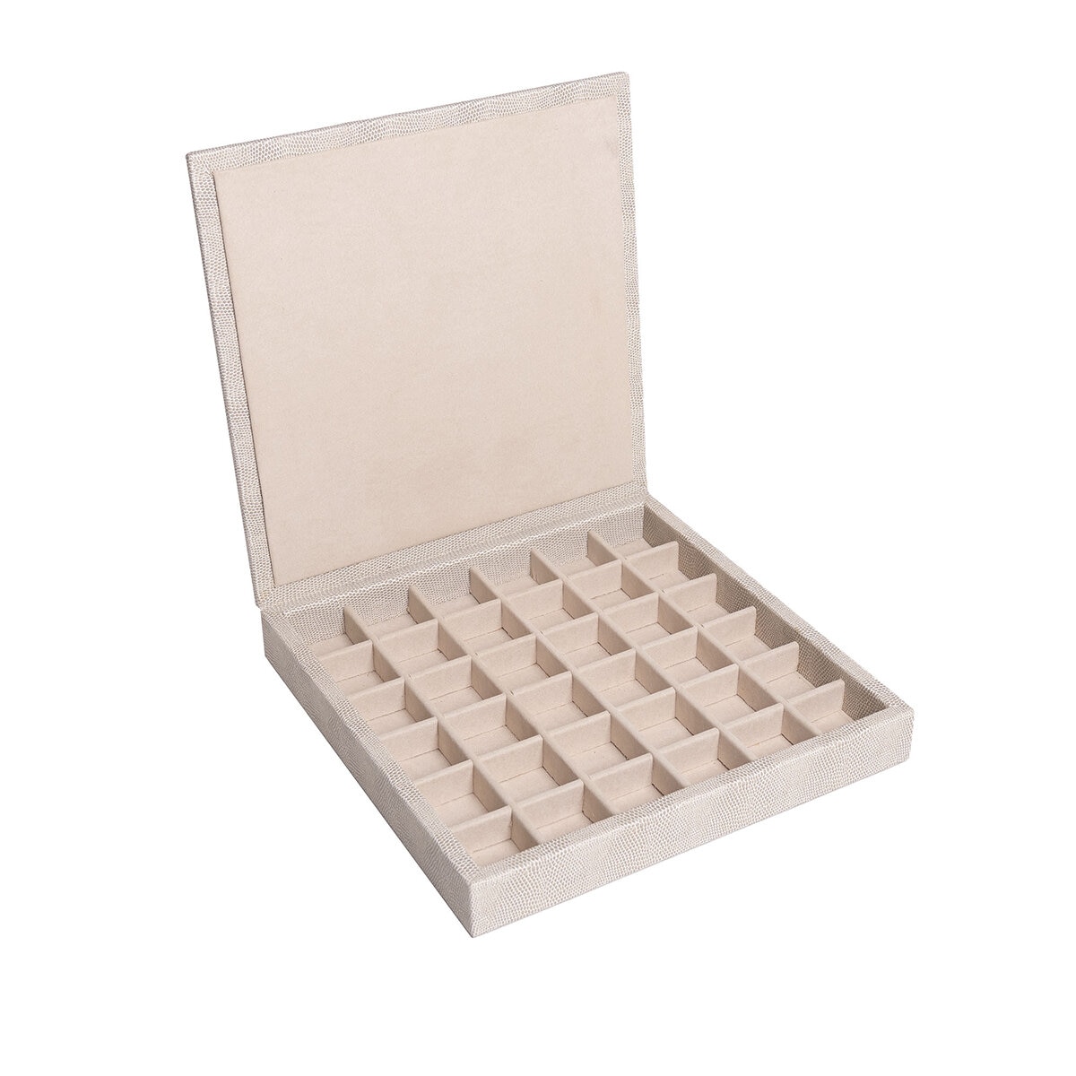 BHOME, Caja Organizadora de Cápsulas de Café, 30 Espacios, Color Hueso