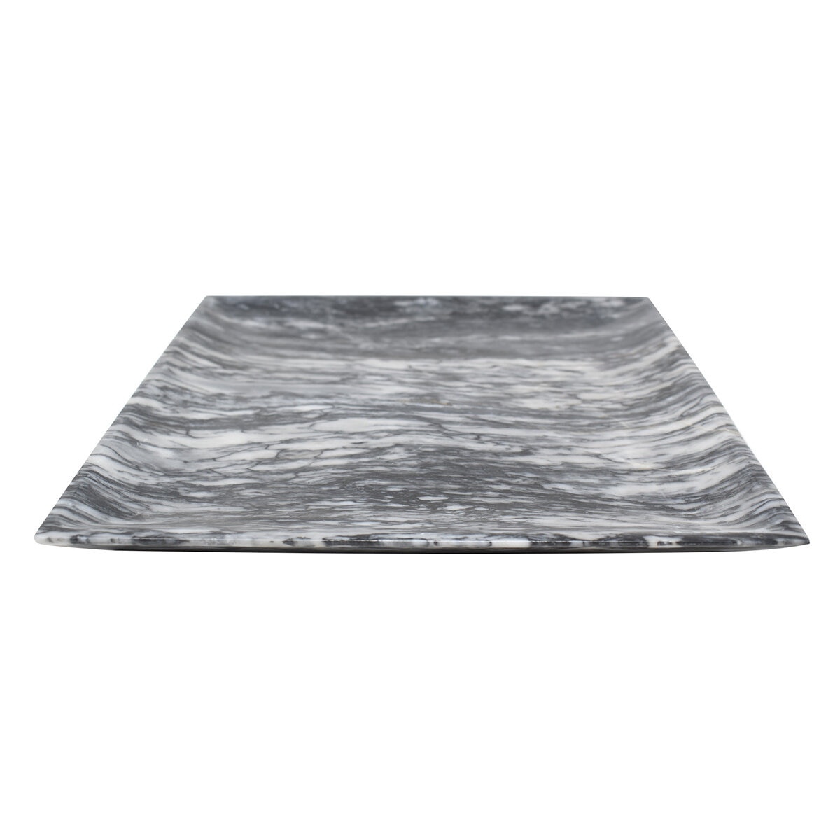 Luhom Juego de 6 Platos de Mármol Gris