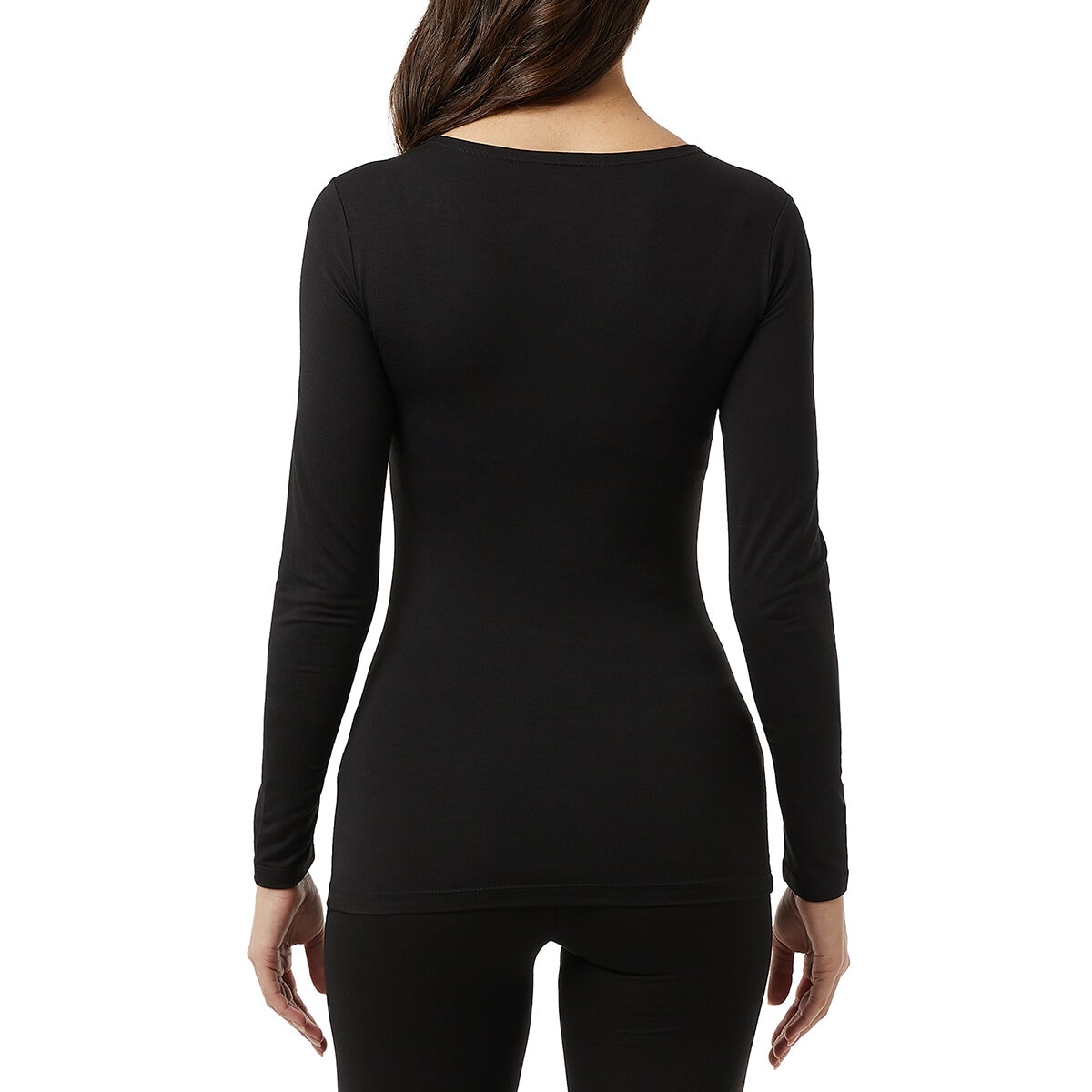 32 Degrees Heat Camiseta térmica para dama Negro Chica