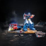 4D Build, Kit de Rompecabezas 3D - Transformers Optimus Prime con Camión y Luces LED