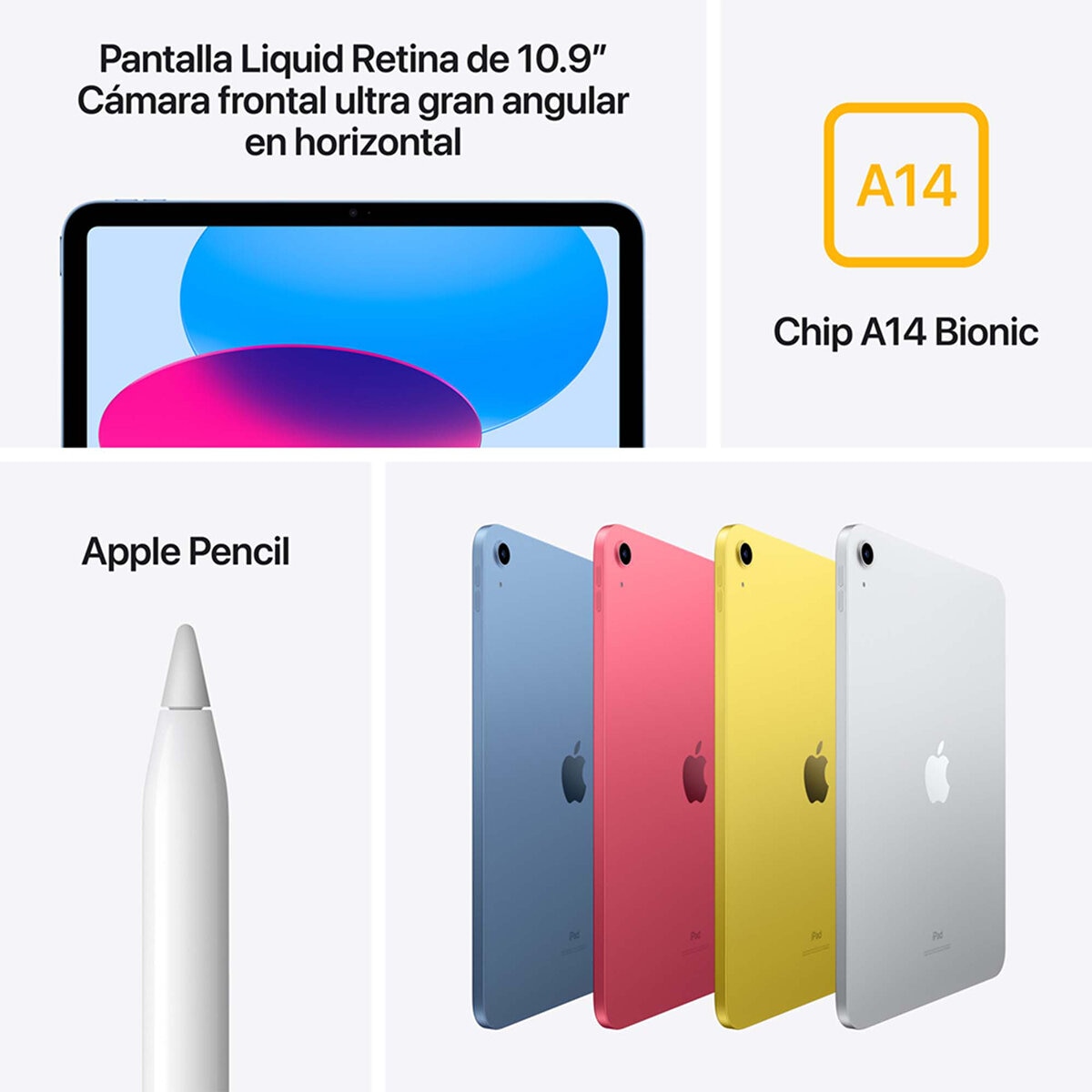 Apple iPad 10.9" Wi-Fi 64 GB Amarillo (10ma Generación)