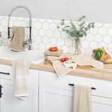 Town & Country, Toallas de Algodón Orgánico Para Cocina 6 Piezas, BEIGE FY24