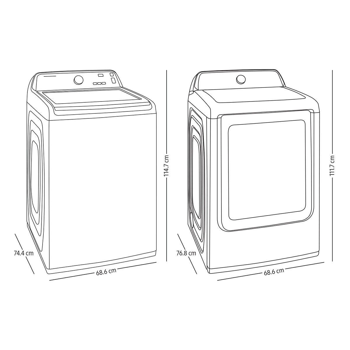 Samsung Combo Lavadora Y Secadora 23 y 24 kg