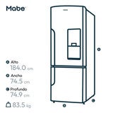 Mabe Refrigerador 19' Bottom Mount Acero Mabe Refrigerador 19' Bottom Mount Acero