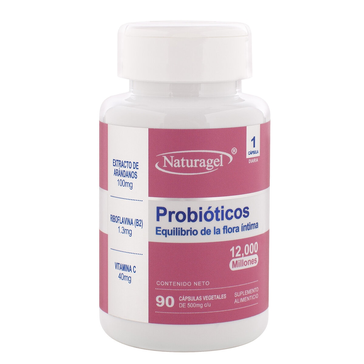 Naturagel Probióticos Equilibrio de la flora íntima 90 Cápsulas