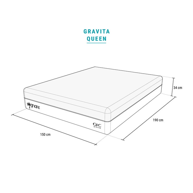 Sognare, Colchón Queen Size, Gravita
