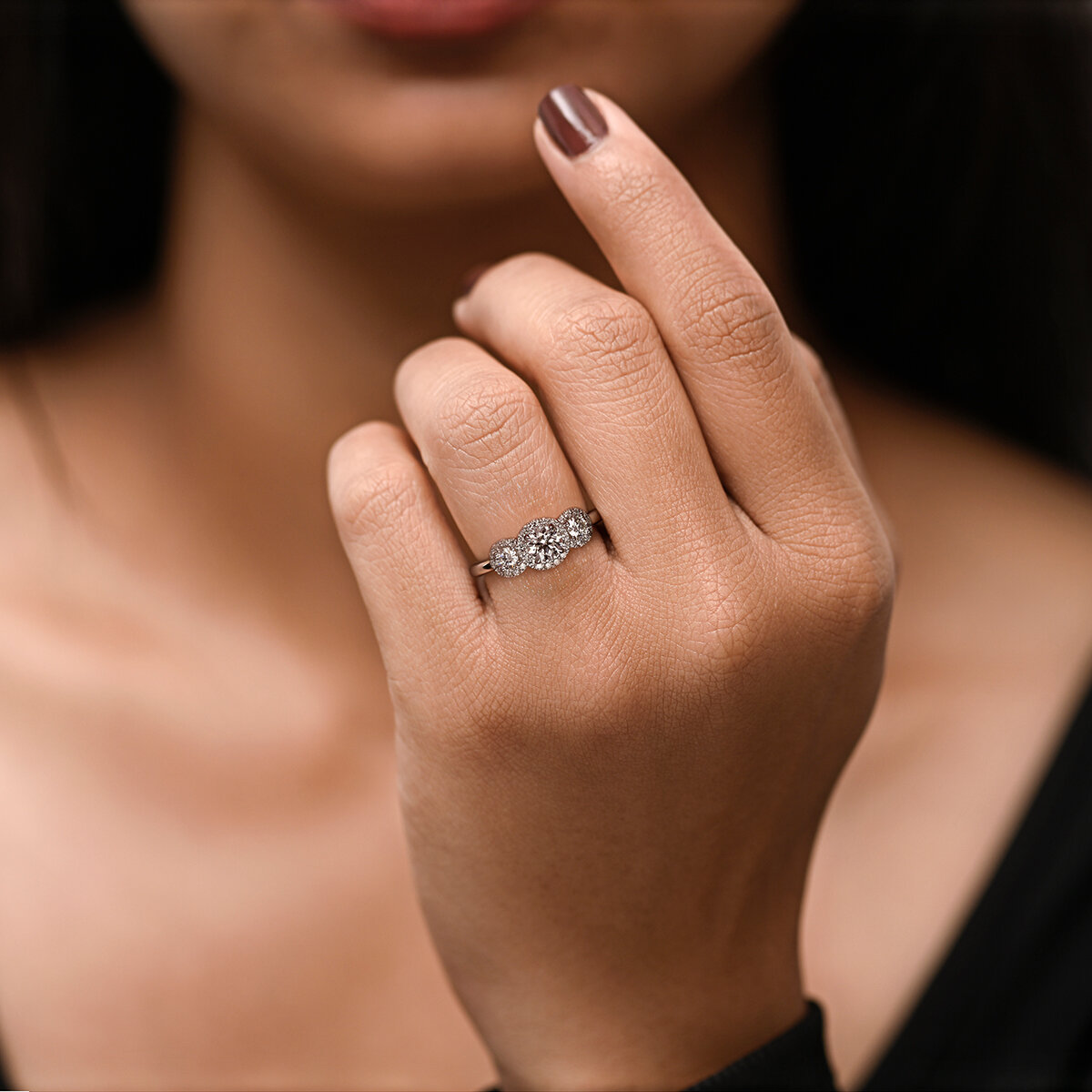 Anillo de Diamantes 1.00ctw, Platino