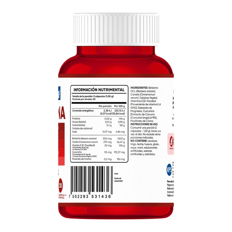 Multiblue Berberina 120 Cápsulas