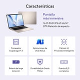 ASUS Vivobook 14 Laptop 14" WUGA Snapdragon X X1 16GB 512GB SSD ASUS Vivobook 14 Laptop 14" WUGA Snapdragon X X1 16GB 512GB SSD