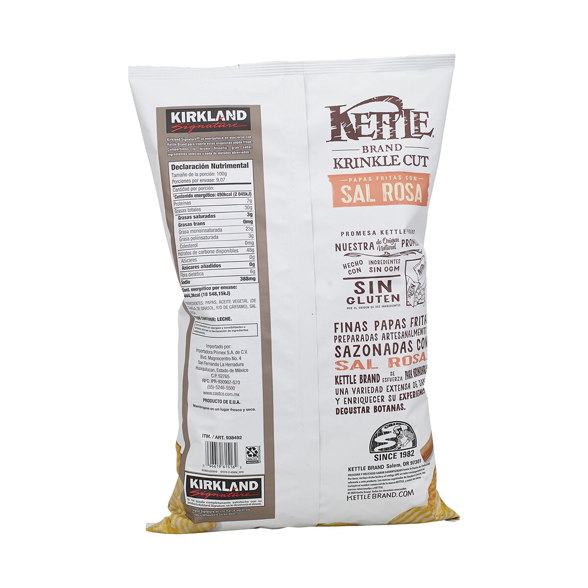 Kirkland Signature Papas Fritas Con Sal Rosa 907g
