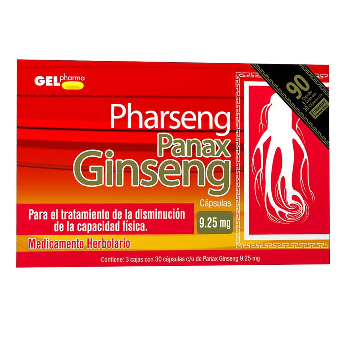 Panax Ginseng 250mg 3 pack