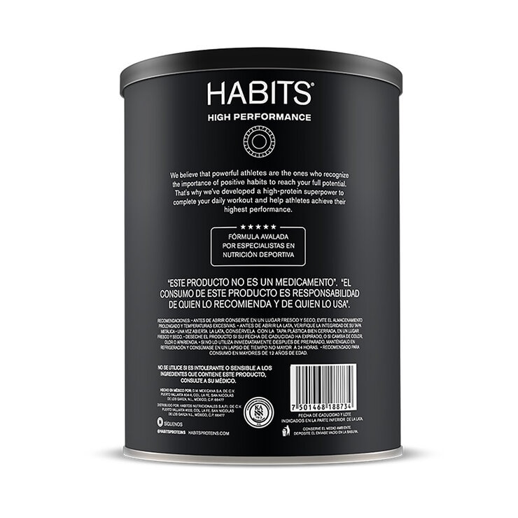 Habits High Performance Proteína Vegetal Sabor Cacao 1.185 kg