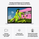 Apple MacBook Air 15" M5 16GB 512GB SSD Plata Apple MacBook Air 15" M5 16GB 512GB SSD Plata