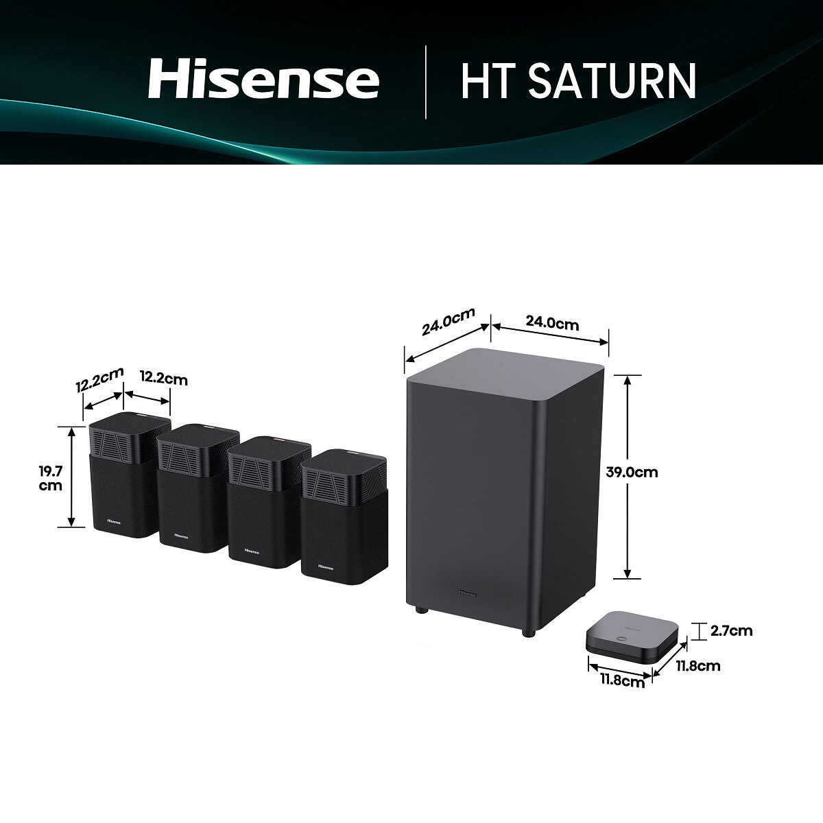 Hisense Barra de Sonido HT Saturn
