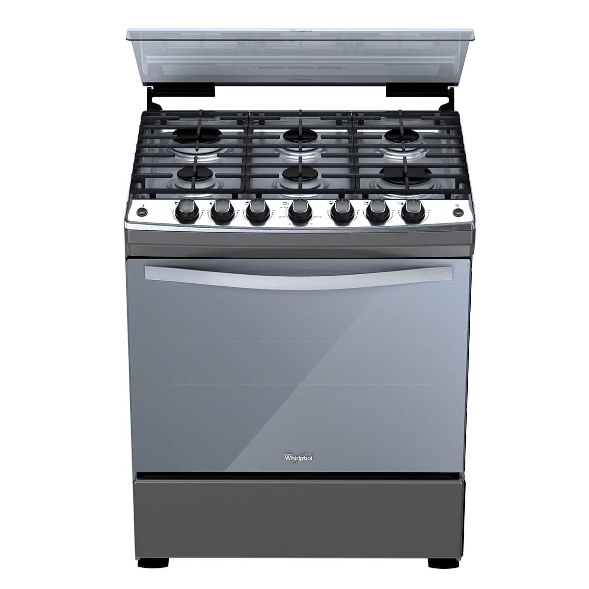 Whirlpool, estufa de gas 6 quemadores 30" Costco México