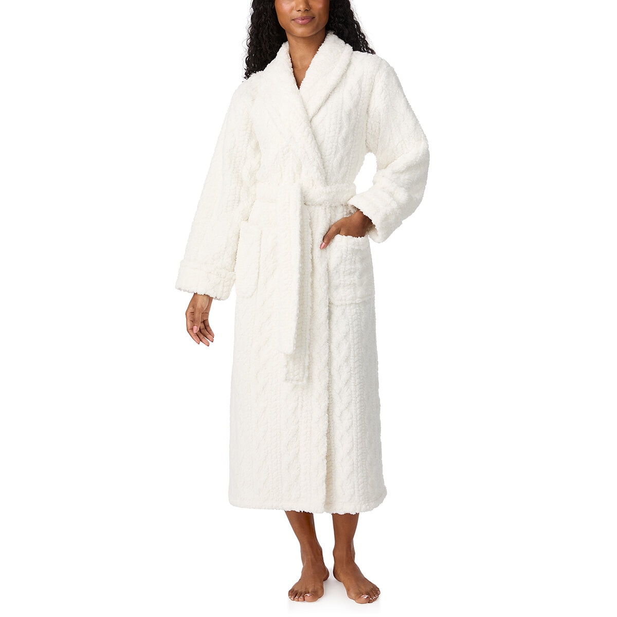 Midnight Bata para Dama Blanco Extra Grande Midnight Bata para Dama Blanco Extra Grande