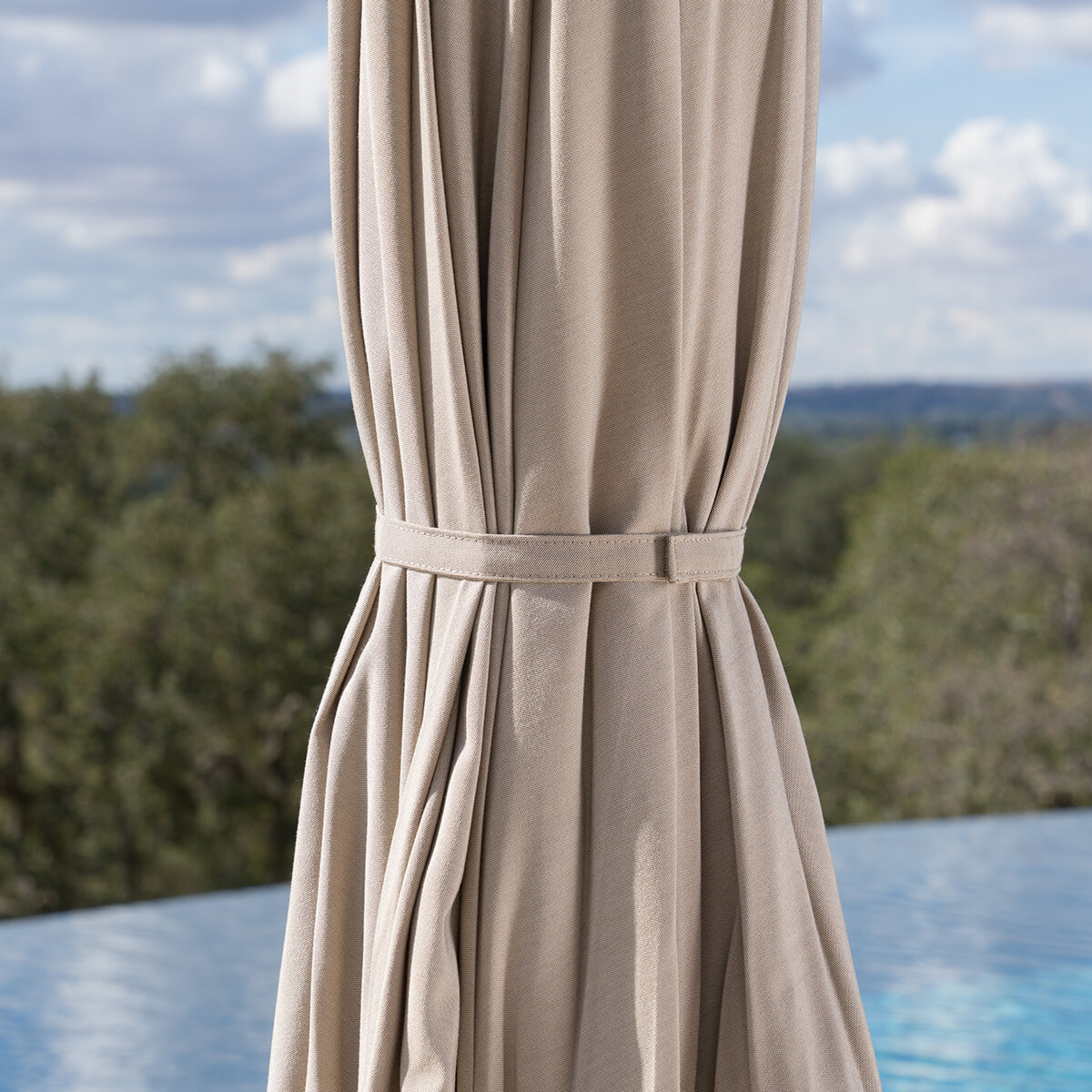 SunVilla, Sombrilla Redonda de 3m, Beige