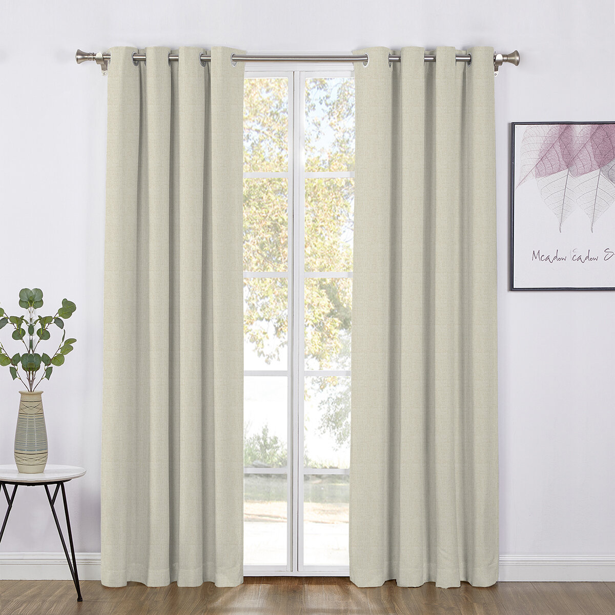 SUN + BLK Cortinas con Bloqueo Total de Luz 132 cm x 213 cm Varios Colores
