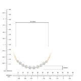 Collar de Barra de Diamantes 1.00ctw, Oro Amarillo 14K
