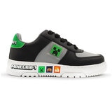 Minecraft, Tenis Color Gris-Negro, para Niño, Varias Tallas