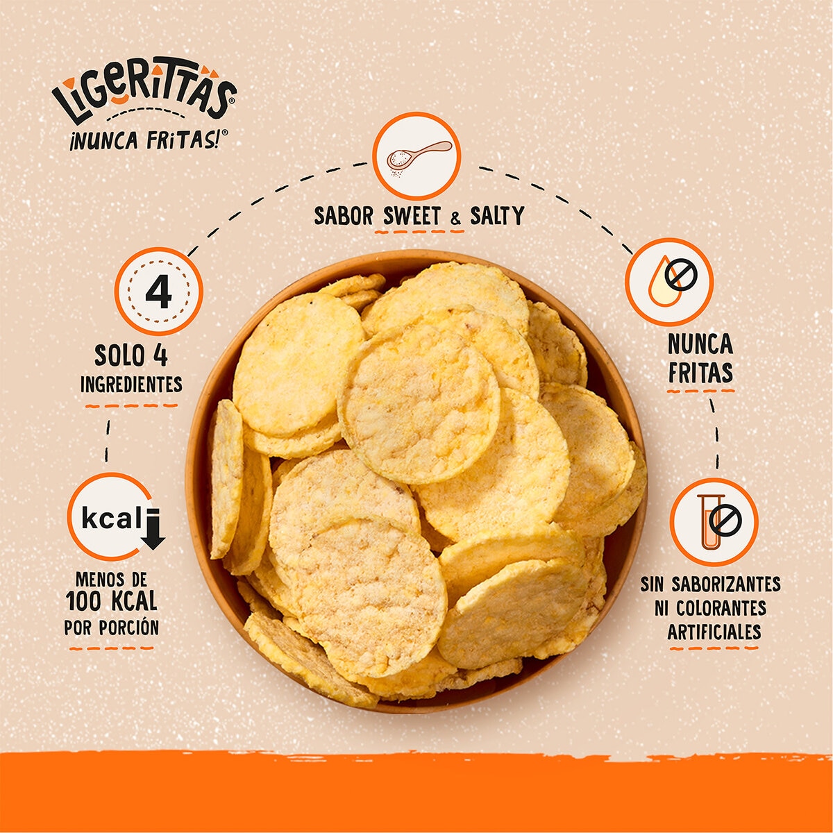 Ligerittas Botana de Maíz 600 g