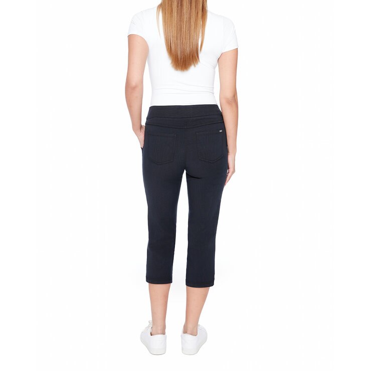 S.C. & CO Pantalones Capri para Dama Negro Extra Grande S.C. & CO Pantalones Capri para Dama Negro Extra Grande