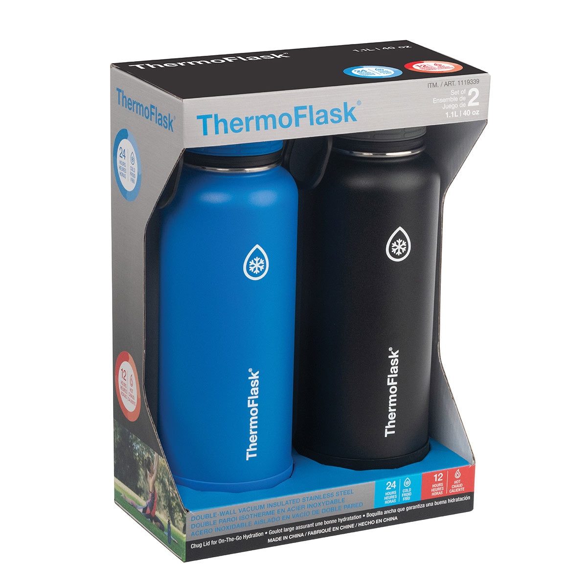 Thermoflask, set de botellas térmicas, 2 piezas Costco México