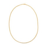 Collar, Oro Amarillo de 14kt, 50.8cm