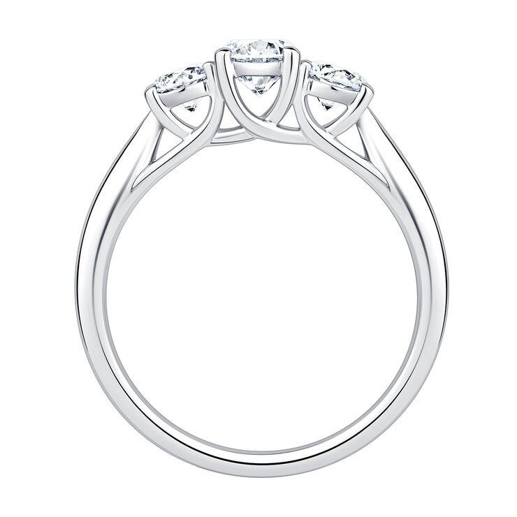 Anillo, 1.00ctw Diamantes, Oro Blanco de 14K