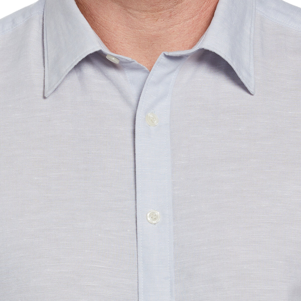 Perry Ellis Camisa para Caballero Azul Grande