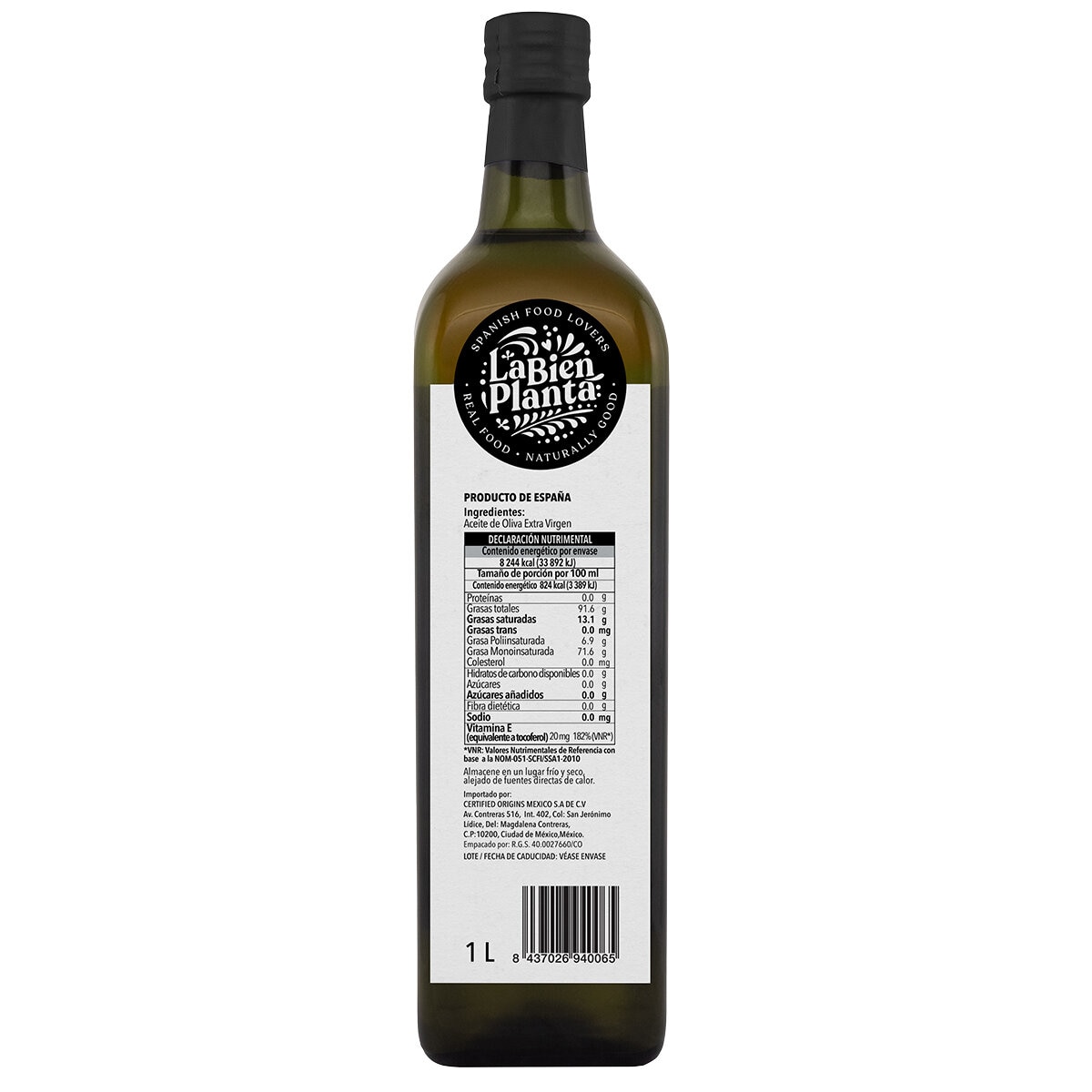 La Bien Planta Aceite Extra Virgen 1 L